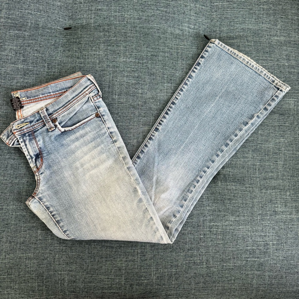 Geneva Platinum Blue Boot Cut Jeans Classic Style